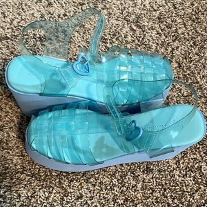New sugar thrillz platform jelly sandal